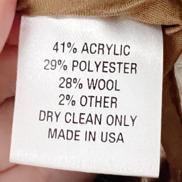 Pearl by Lela Rose Checked Wool-Blend Cape ONE Size Fringe brown belted - Picture 8 of 9